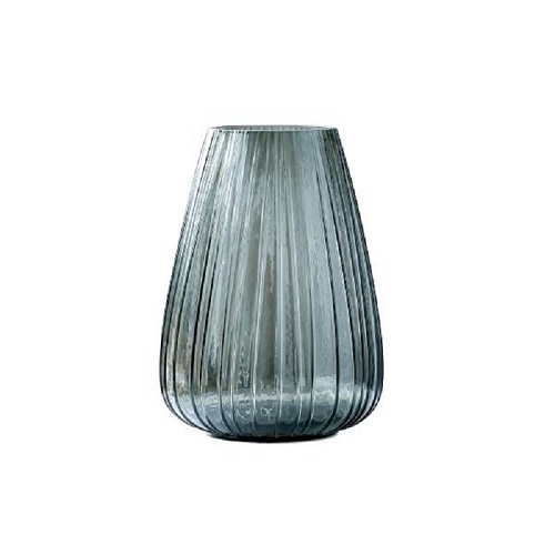 Bitz Kusintha vase,  22 cm. Smoke
